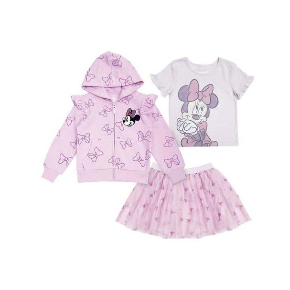 Minnie Mouse Disney Kids' Pink 3-piece Set with Tutu Size 7 New with Tags!